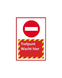 Bewegwijzeringsbord | Trefpunt Verboden toegang | A4 of A3