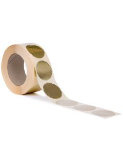 Zegeletiketten | goud | Ø52mm | 1000 stuks