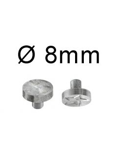 Nippels | 2stuks | Plombeertang | Ø8mm | Met gravure op maat