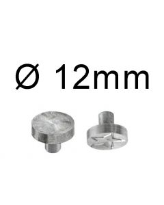 Nippels | 2stuks | Plombeertang | Ø12mm | Met gravure op maat