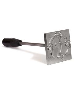 Handbrandstempel | Posta Pyro | RVS | 90x90 mm