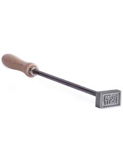 Handbrandstempel | Posta Pyro | RVS | 20x40 mm