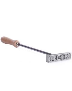 Manual Branding Iron | Posta Pyro | Steel | 90x20 mm