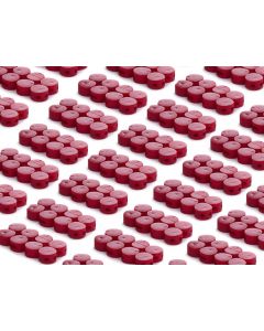 Plombeerzegels | 1000 stuks| Ø9mm | Rood