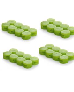 Plombeerzegels groen | 200 stuks | Ø9mm