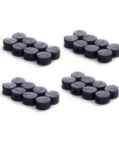 Plombeerzegels zwart | 200 stuks | Ø9mm