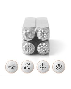 Slagstempelset Textuur 2 | hoogte 6mm