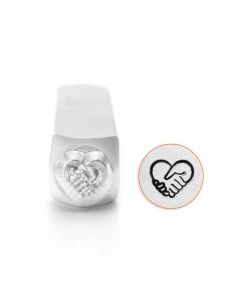 Slagstempel Hart (handen) | Hoogte 6mm
