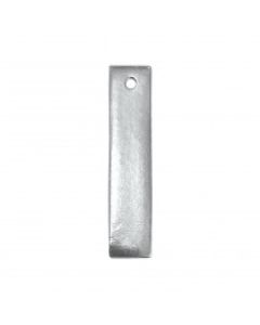 Tinnen hangers, rechthoek, 37x8 mm, ImpressArt