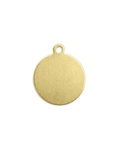 Messing Hanger, Cirkel, 14 mm, ImpressArt