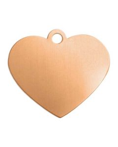 Koperen Hangers, Hart, 16 mm, ImpressArt