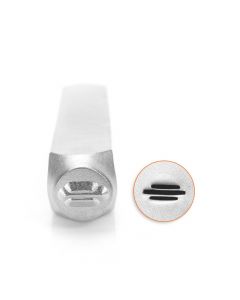 Slagstempel Horizontale lijnen patroon | Hoogte 6mm