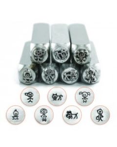 Slagstempelset Gezin | 7 stuks | ImpressArt 