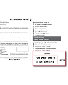 Bon voor een stempelplaatje Colop Printer 20