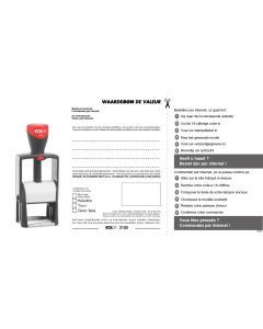 Waardebon Stempelplaatje Colop 2100