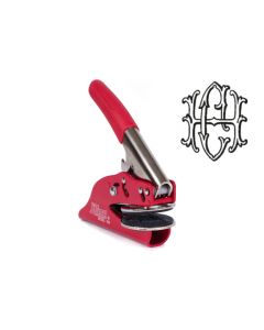 Shiny EM Preegtang | monogram | Ø40mm | rood