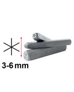 Slagstempel 58-61 HRC | Asterisk | 3↔6 mm