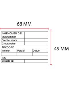 Stempelplaatje Colop 2800