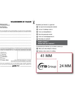 Bon voor een stempelplaatje Posta Eco 31