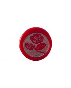 Lakzegels, roos