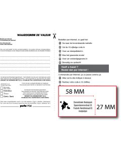 Bon voor een stempelplaatje Posta Eco 34