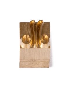 Posta Typostaafje | messing | 18 punten 