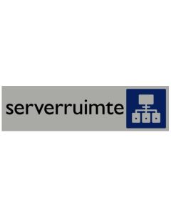 Informatiebord | Serverruimte | 165 x 44 mm