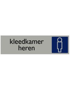 Informatiebord | Kleedkamer heren | 165 x 44 mm