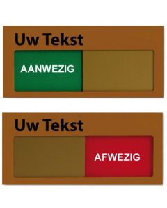 Schuifbord | 150 x 70 mm | Brons