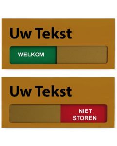 Schuifbord | 120 x 55 mm | Brons