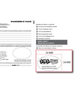 Bon voor een stempelplaatje Trodat Printy 44055