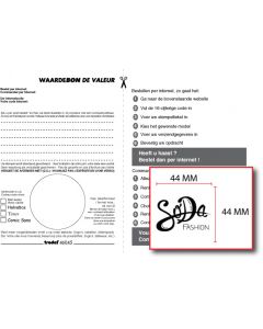 Bon voor een stempelplaatje Trodat Printy 46045