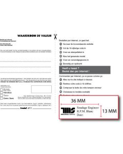 Bon voor een stempelplaatje Trodat Printy 4911 