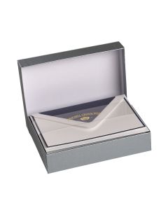 Crown Mill | 25 kaarten en enveloppen | met kleurige bies en voering | A6 | 19 kleuren