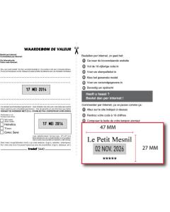 Bon voor een stempelplaatje Trodat Professional 5440 