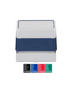 Brother PR-2260 stempel | 22x60mm | Zwart, Blauw, Rood, Groen