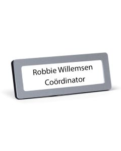 Naambadge | 75x25mm | Aluminium | Herbruikbaar