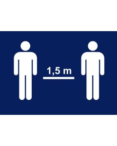 Bewegwijzeringsbord | Afstand | A4 | Aluminium