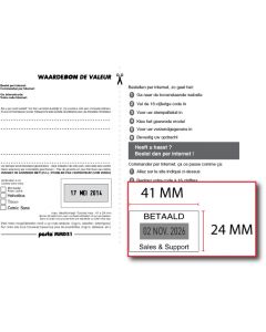 Bon voor een stempelplaatje Posta Eco D31