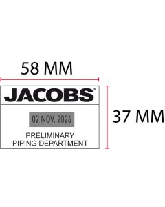 Stempelplaatje Posta Eco D36