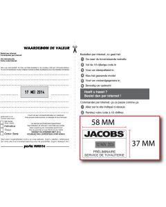 Bon voor een stempelplaatje Posta Eco D36