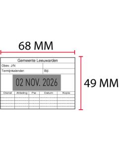 Stempelplaatje Posta Eco D38