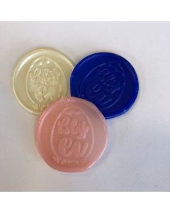 lakzegels, Blij ei, Ø25 mm