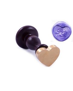 Lakstempel | initialen | hart | 30x25mm