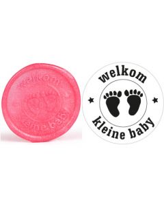 lakzegels, Welkom kleine baby, Ø18 mm