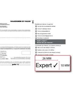 Bon voor een stempelplaatje Posta P10
