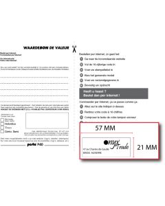 Bon voor een stempelplaatje Posta P40  