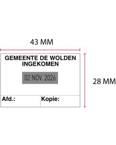 Stempelplaatje Posta LL8021