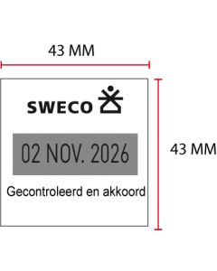 Stempelplaatje Colop Printer Q43D, Datum