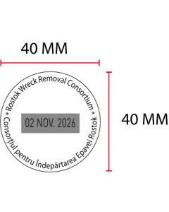 Stempelplaatje Colop Printer R40 D, Datum